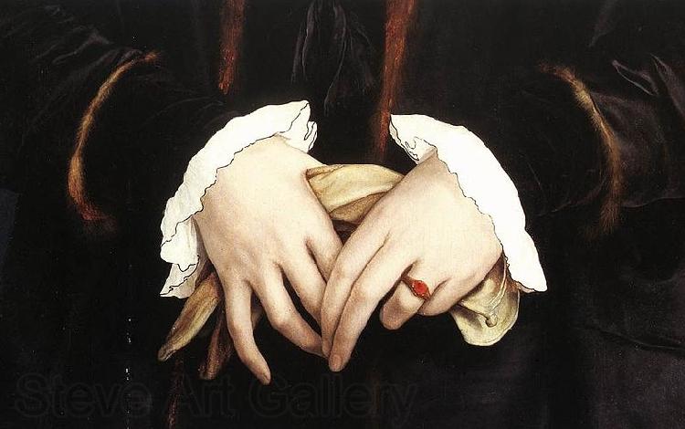 Hans holbein the younger Christina of Denmark Spain oil painting art